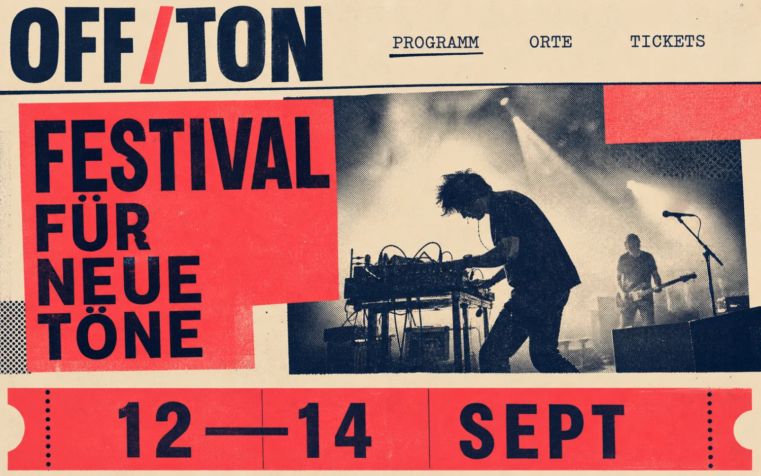 Design-Konzept Off / Ton – Festival & Kultur (fiktiv)